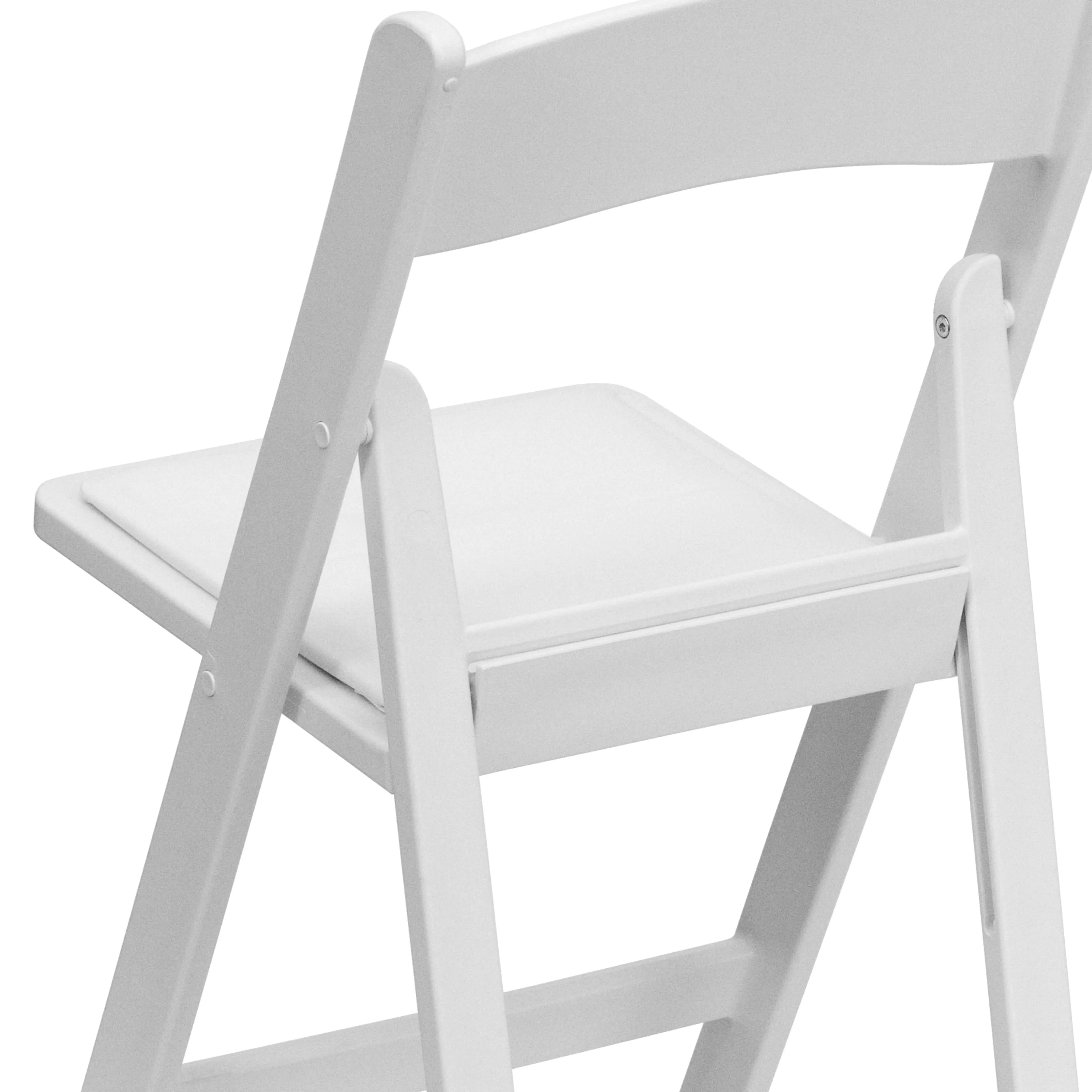 Folding Chair White Resin 2-LE-L-1-WHITE-GG