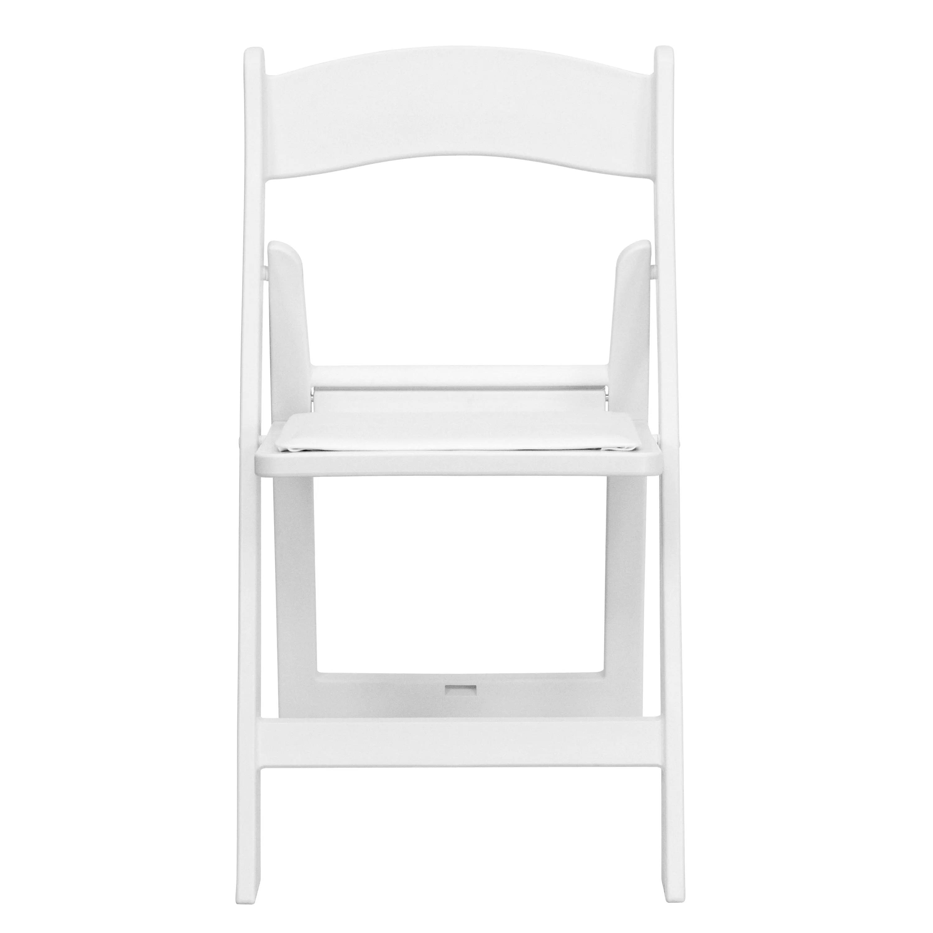 Folding Chair White Resin 2-LE-L-1-WHITE-GG