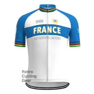 France Retro Short sleeves Jersey