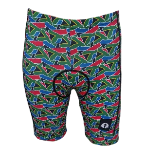 Funky Cycling Shorts - SA Flags