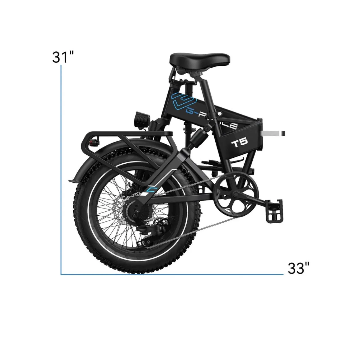 G-FORCE| T42 Upgrade Version 750W Folding Fat Tire Electric Bike