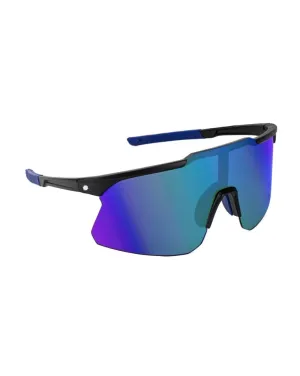 Glassy Cooper Polarized Sunglasses - Black / Blue / Blue Mirror