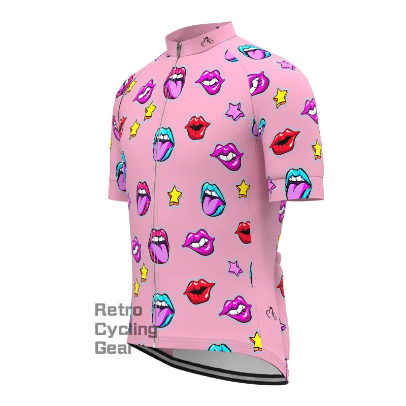 Graffiti lips Short Sleeves Cycling Jersey