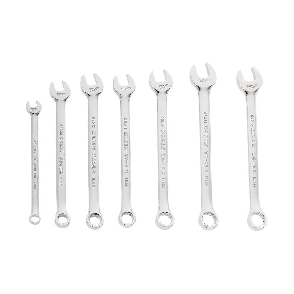 Klein Tools 68500 Combination Wrench Set, Metric, 7-Piece