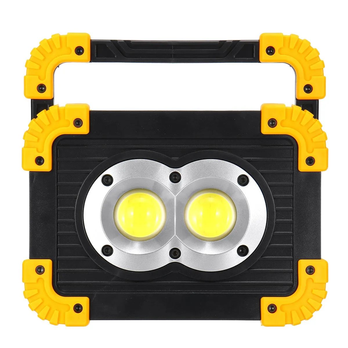 LED Flashlight Work 2 in 1 Light USB COB Rechargeable Camping Lamp Searchlight