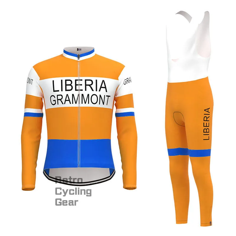 LIBERIA Retro Long Sleeve Cycling Kit