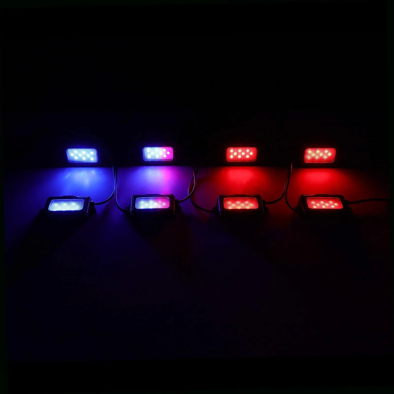 Magic Dream Color RGB LED Rock Lights Kit with Bluetooth APP Control, Multicolor Chasing Neon Underglow Lights