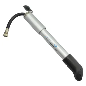 Mini Bike Pump with Retractable Hose and Nozzle Adapter