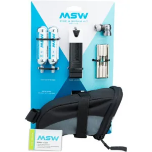 MSW Ride and Repair Kit with Saddlebag and CO2 Cartridges