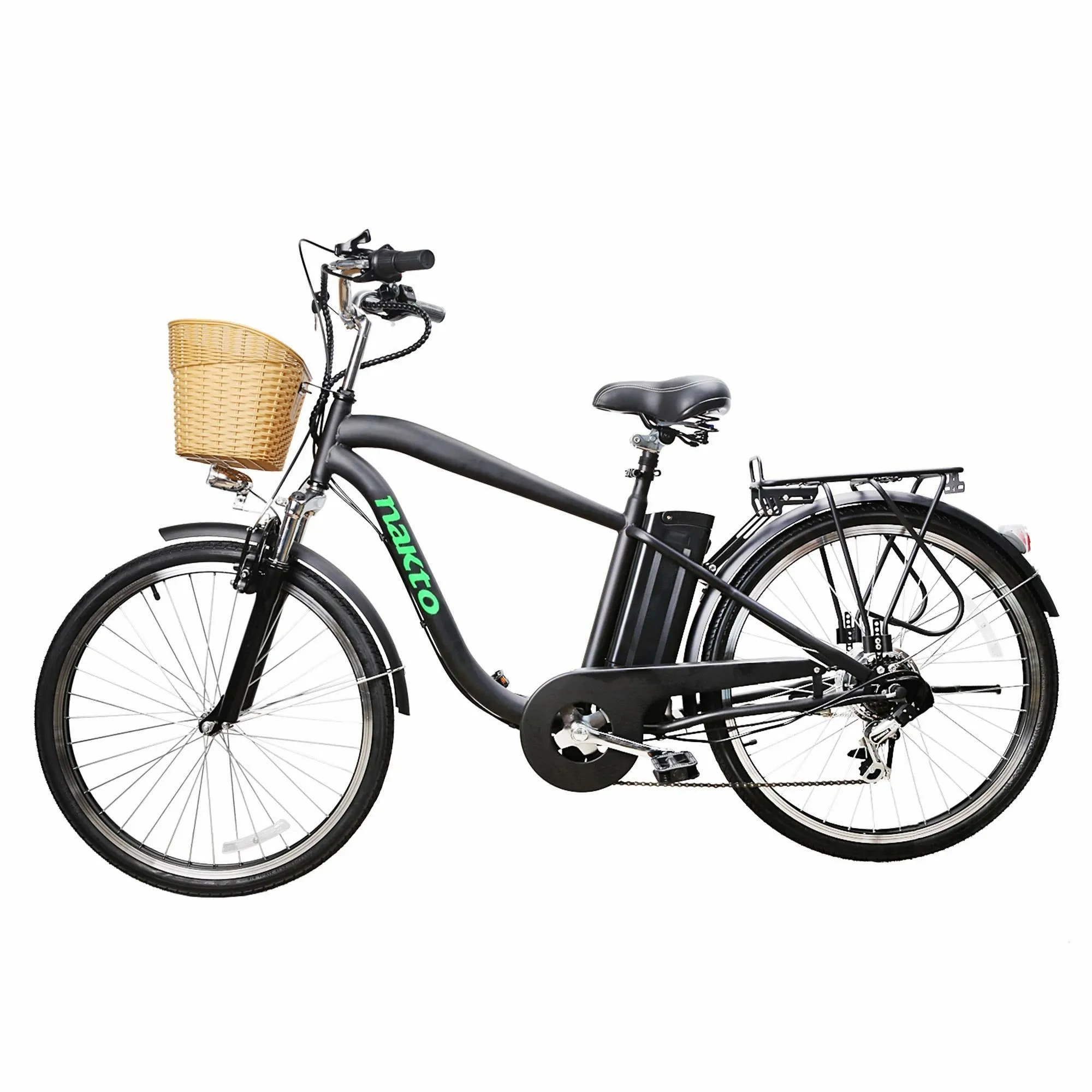 Nakto Camel Men 36V/10Ah 250W Cruiser Electric Bike With Plastic Basket