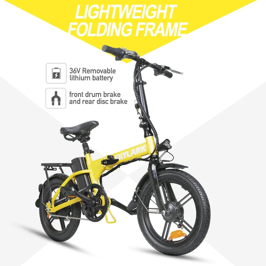 Nakto Skylark 16" Folding Electric Bike 250W 36V