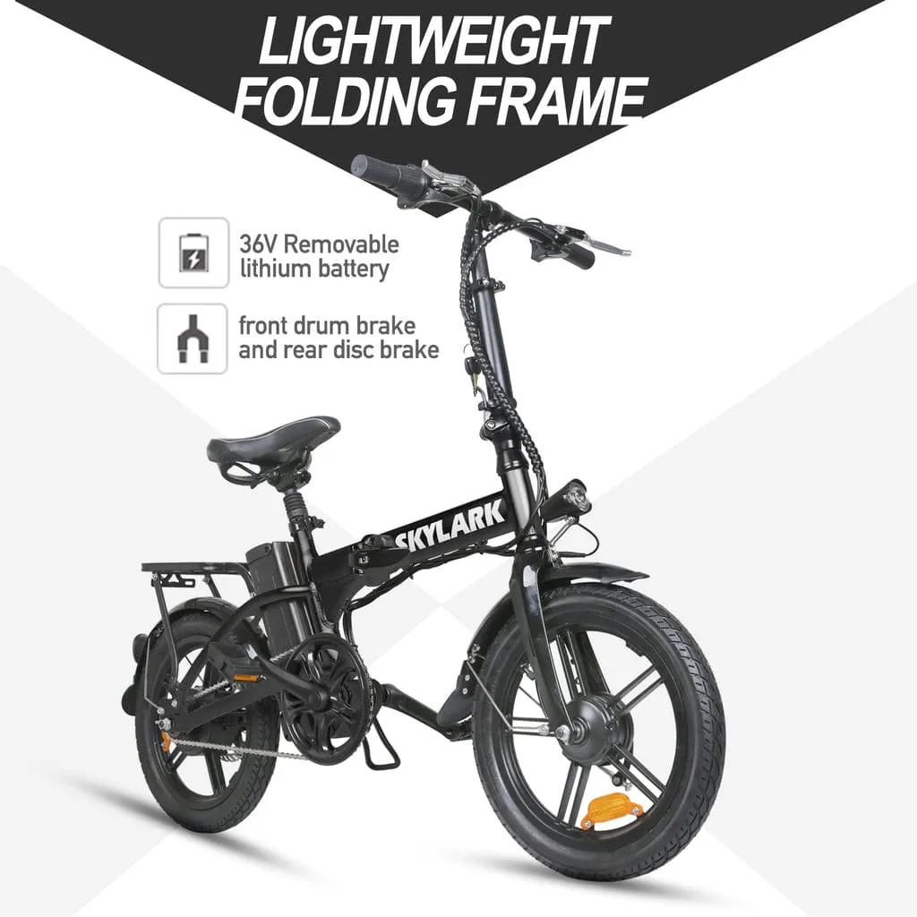 Nakto Skylark 16" Folding Electric Bike 250W 36V