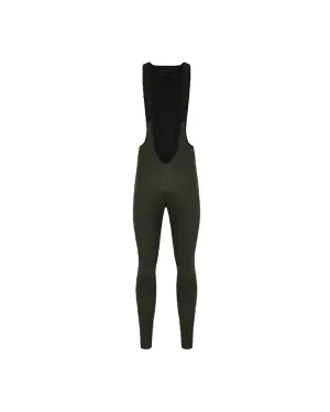 NDLSS Women Thermal Bib Tights - Forest Green