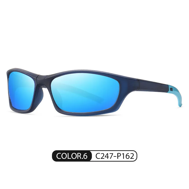 New Sports Folding Sunglasses S24101 Ultra-Light Tr Colorful Windproof Portable Cycling Polarized Sunglasses