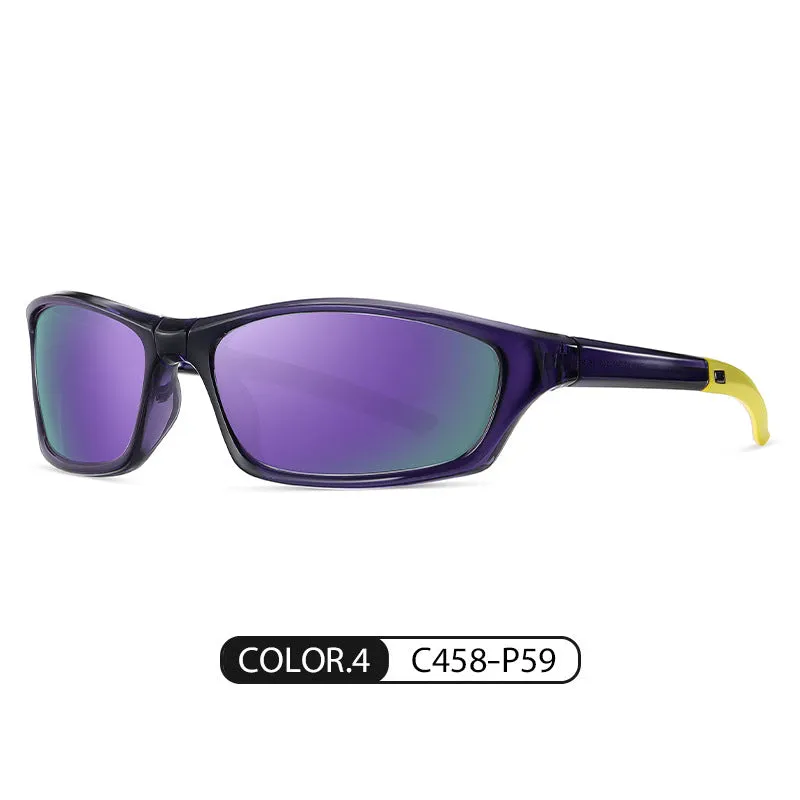 New Sports Folding Sunglasses S24101 Ultra-Light Tr Colorful Windproof Portable Cycling Polarized Sunglasses