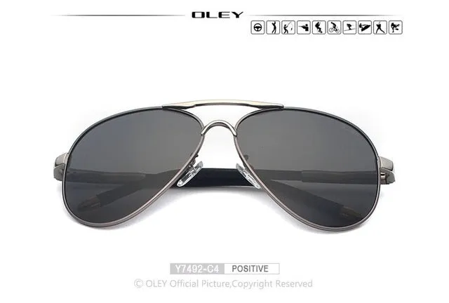 Oley Brand Unisex Polarized Sunglasses Men Women Driving Coating Spectacles Y7492