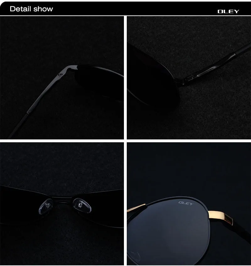 Oley Brand Unisex Polarized Sunglasses Men Women Driving Coating Spectacles Y7492