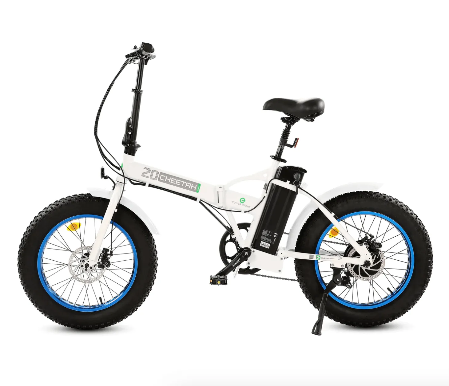 On Sale! UL Certified - Ecotric 20” 36V 500W Portable Folding Fat Tire Electric Bike