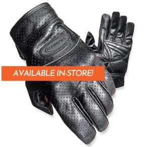 Perforated Full Throttle Leather Motorcycle Gloves | Olympia Sports