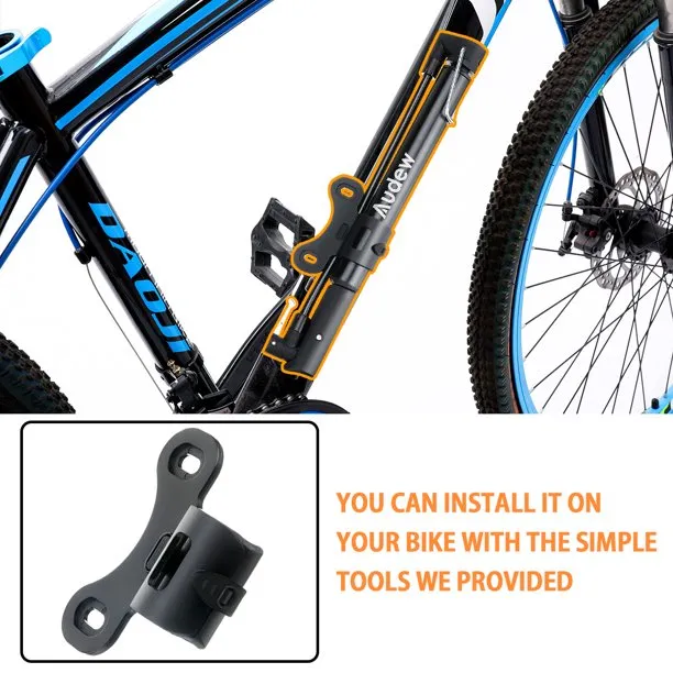 Portable 160PSI Floor Bike Pump Kit