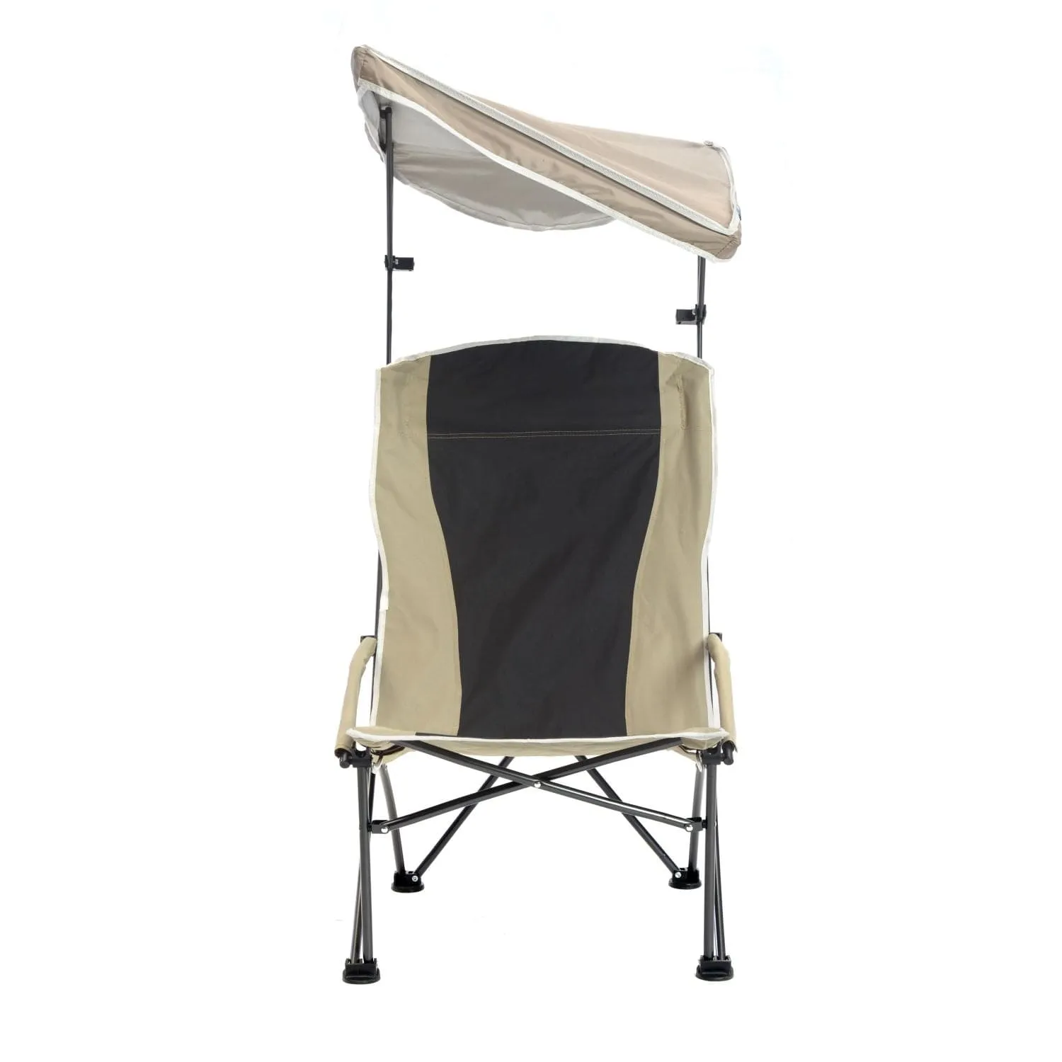 Quik Chair | Pro Comfort High Back Shade Folding Chair - Tan/Black