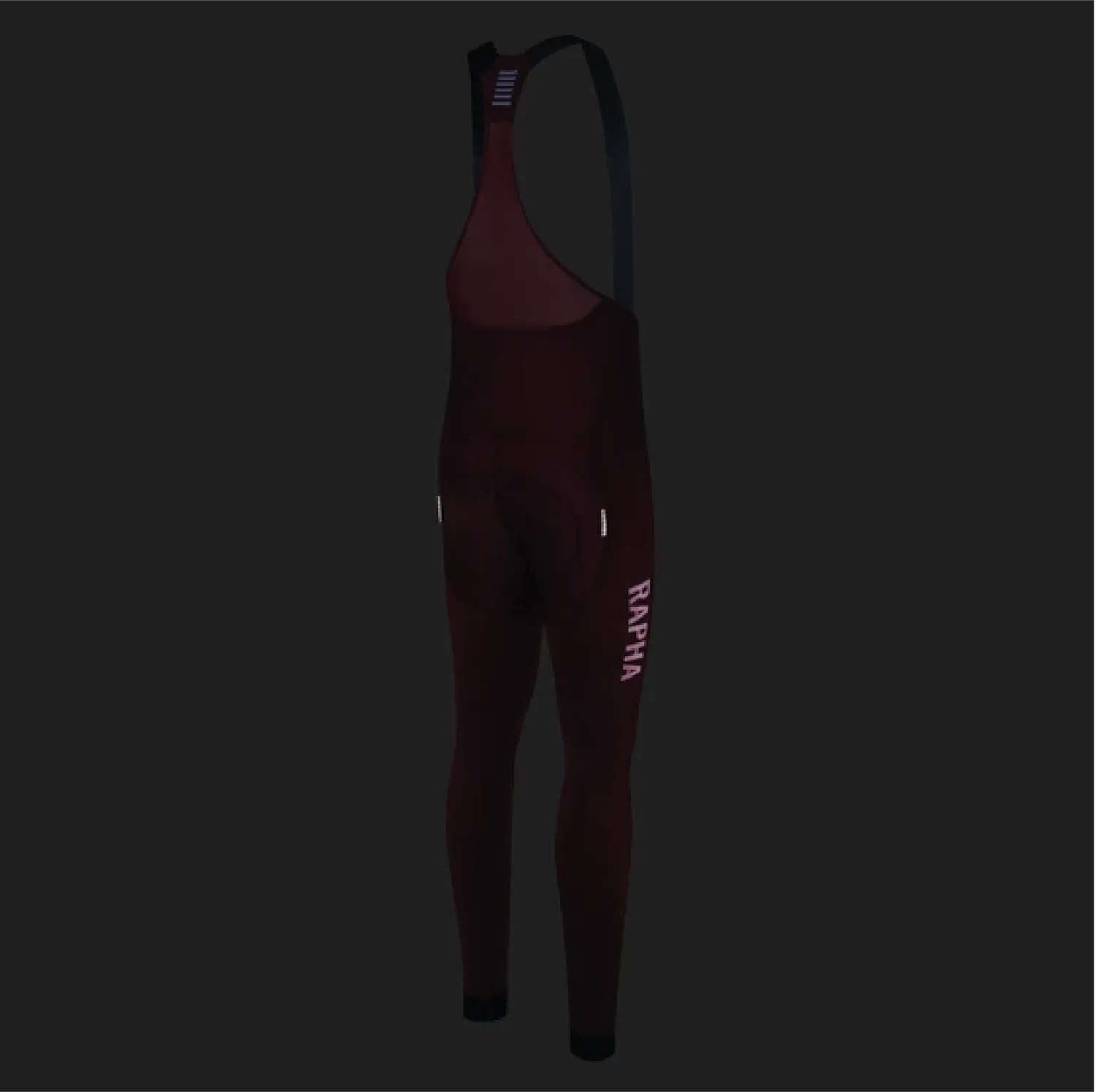 RAPHA Pro Team Training Tights with Pad AW2023 - SOU Burgundy AW2022