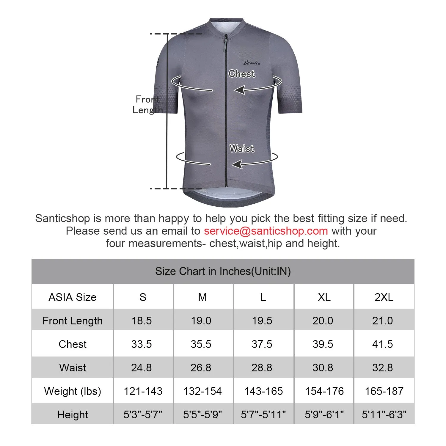 Santic Seron Jersey & Arok Grey Bib Shorts set