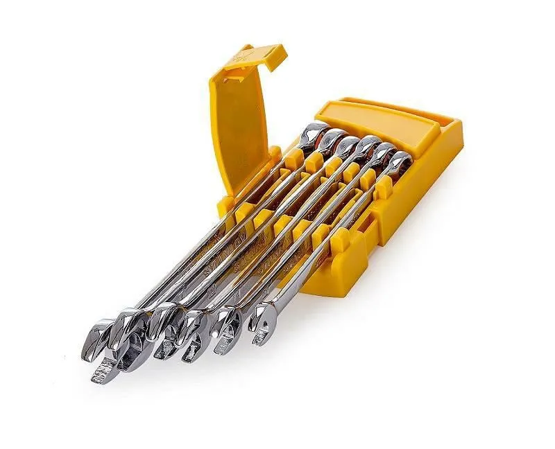 Set Of 6 Chrome Combination Wrenches