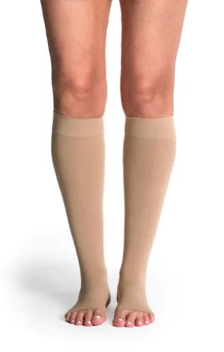 Sigvaris 842CO Soft Opaque, 20-30 mmHg, Knee High, Open Toe