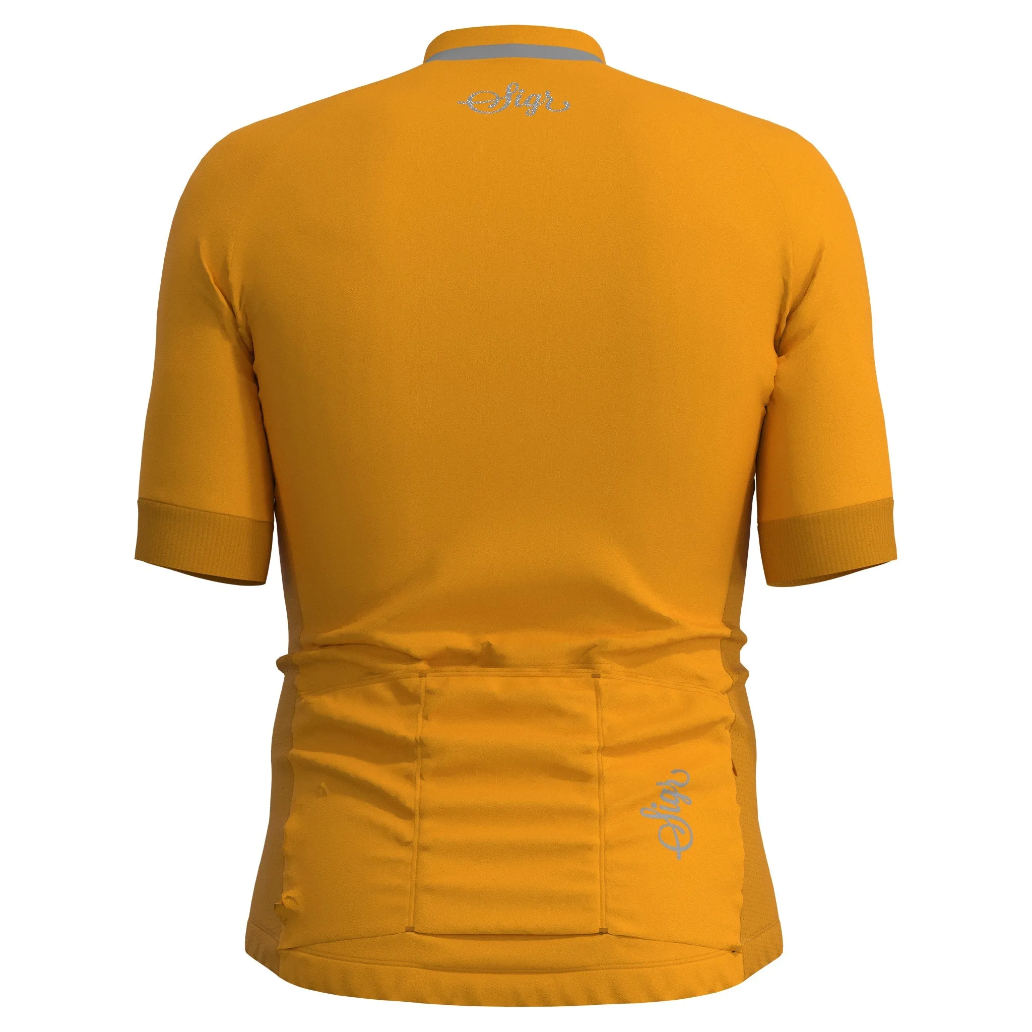 Solros Men's Yellow Cycling Jersey