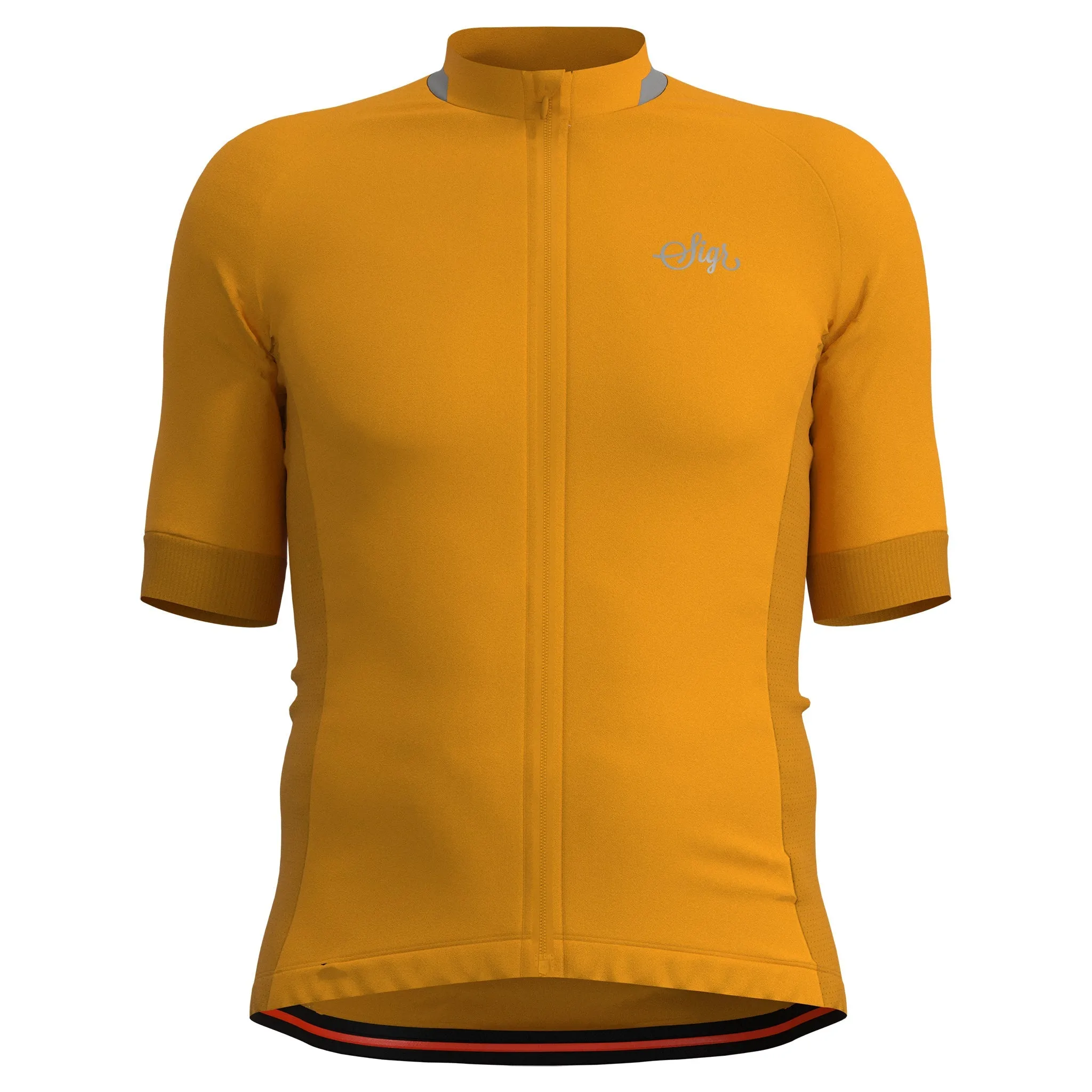 Solros Men's Yellow Cycling Jersey