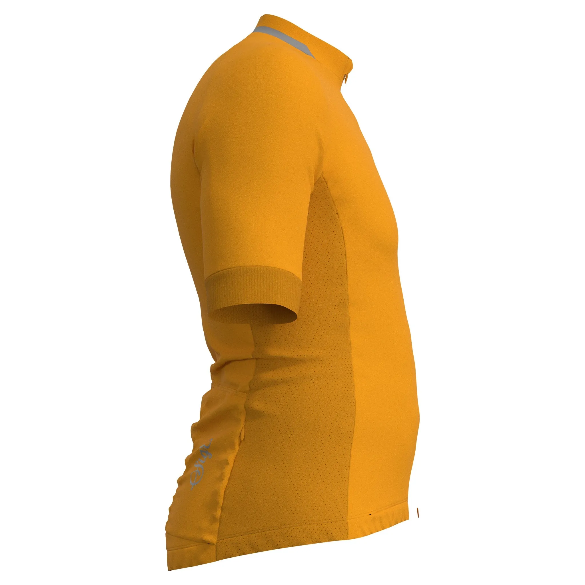 Solros Men's Yellow Cycling Jersey