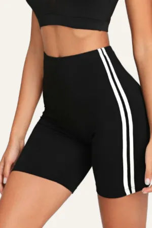 Striped Cycling Shorts