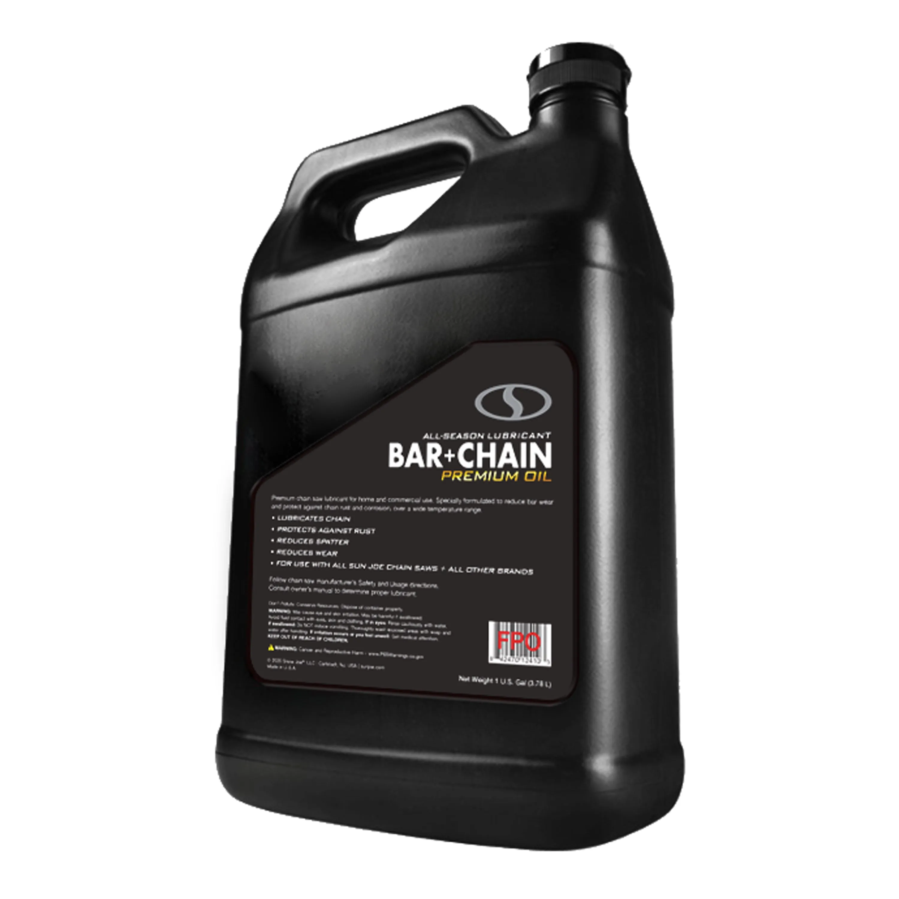 Sun Joe Premium Bar, Chain and Sprocket Oil Bundle | All Season Chainsaw Chain Lubrication | 1 Gallon | 3-Pack