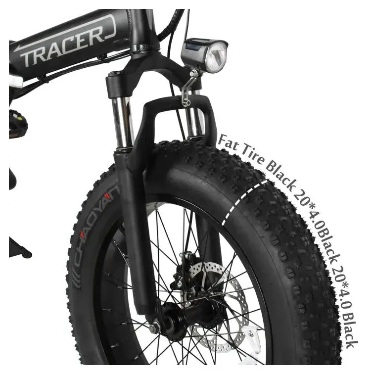 TRACER| COYOTE 20" 48V/12.5Ah 500W Folding Fat Tire Electric Bike