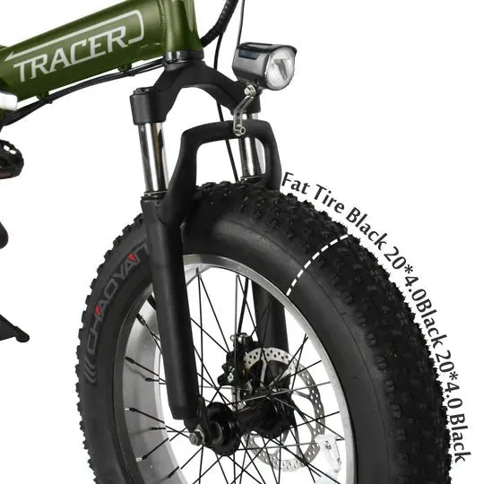 TRACER| COYOTE 20" 48V/12.5Ah 500W Folding Fat Tire Electric Bike