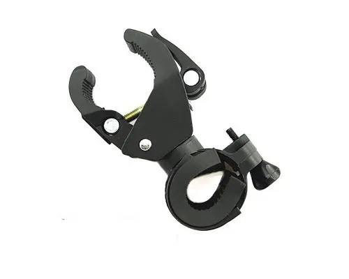 Universal Adjustable Plastic Cycling Bike Flashlight Mount Holder Clip