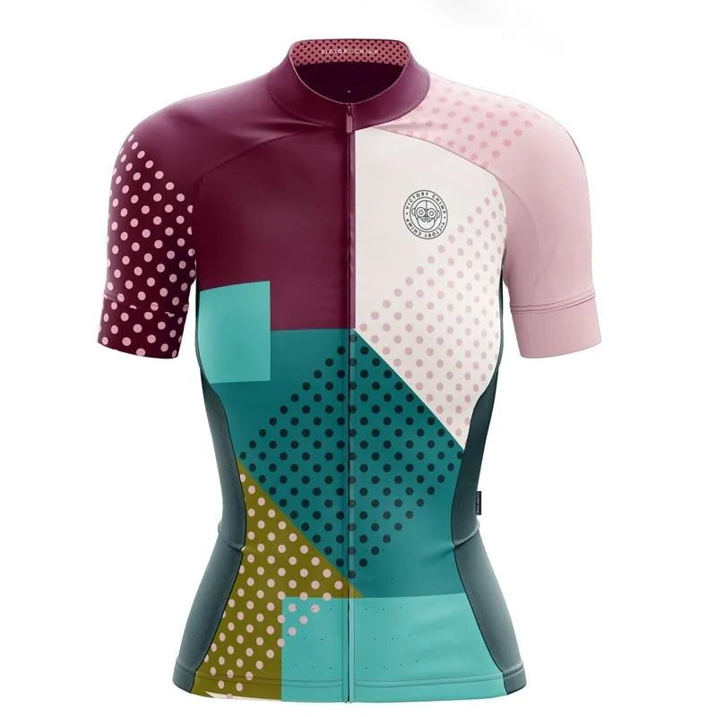 Victory C Women cycling jersey 2019 New cycle clothing tops short sleeve CoolMax MTB vetement femme Bright color sport wear