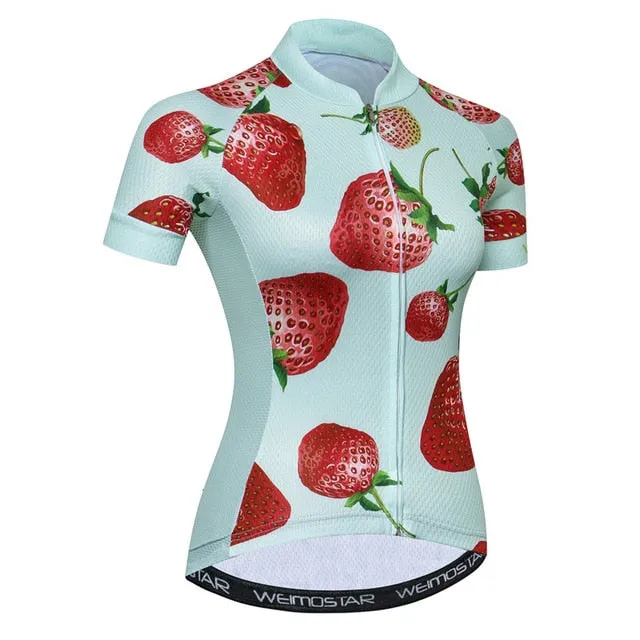 Weimostar Summer Short Sleeve Cycling Jersey Women Quick Dry MTB Bicycle Clothing Road Racing Bike Jersey Shirt Maillot Ciclismo