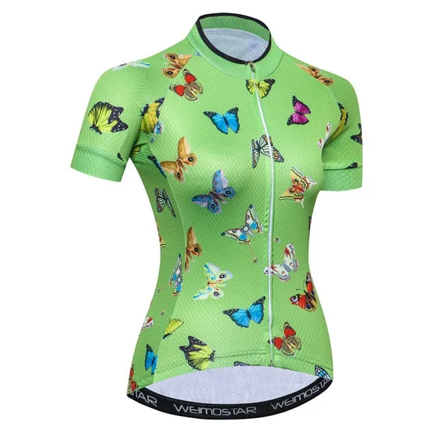 Weimostar Summer Short Sleeve Cycling Jersey Women Quick Dry MTB Bicycle Clothing Road Racing Bike Jersey Shirt Maillot Ciclismo