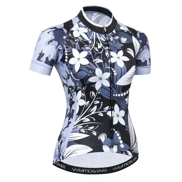 Weimostar Summer Short Sleeve Cycling Jersey Women Quick Dry MTB Bicycle Clothing Road Racing Bike Jersey Shirt Maillot Ciclismo