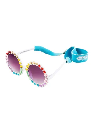 White Rainbow Round Toddler Sunglasses