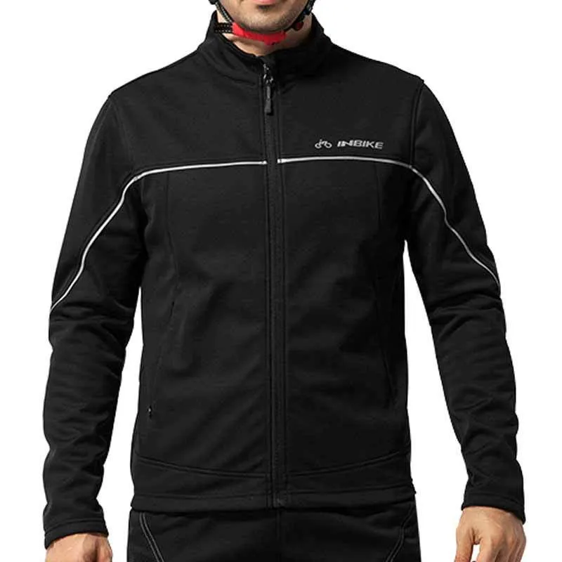 Winter Cycling Jacket Fleece Warm Thermal