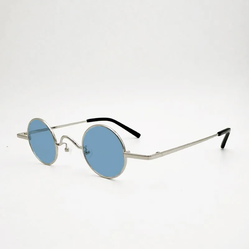 Yujo Unisex Acetate Alloy Small Round Sunglasses Y050